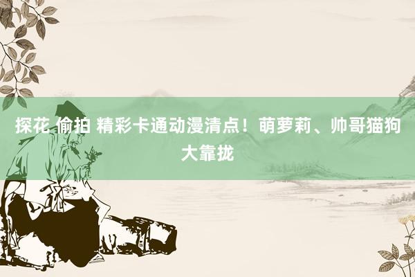 探花 偷拍 精彩卡通动漫清点！萌萝莉、帅哥猫狗大靠拢