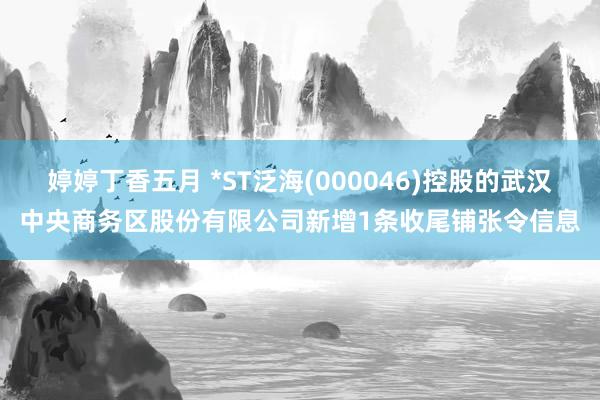 婷婷丁香五月 *ST泛海(000046)控股的武汉中央商务区股份有限公司新增1条收尾铺张令信息