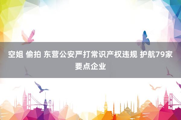 空姐 偷拍 东营公安严打常识产权违规 护航79家要点企业